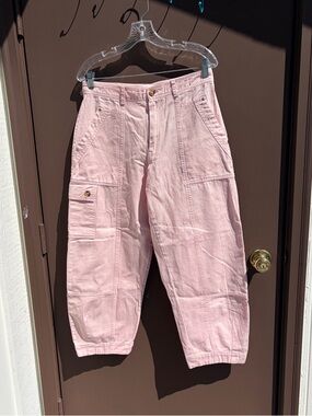 NWT Baby Pink Anthropologie Cargo Pants